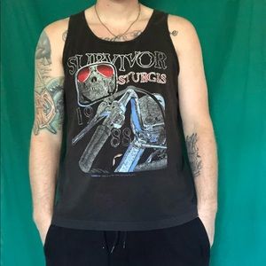 VINTAGE 88 Sturgis Motorcycle Rally Tank Top Shirt